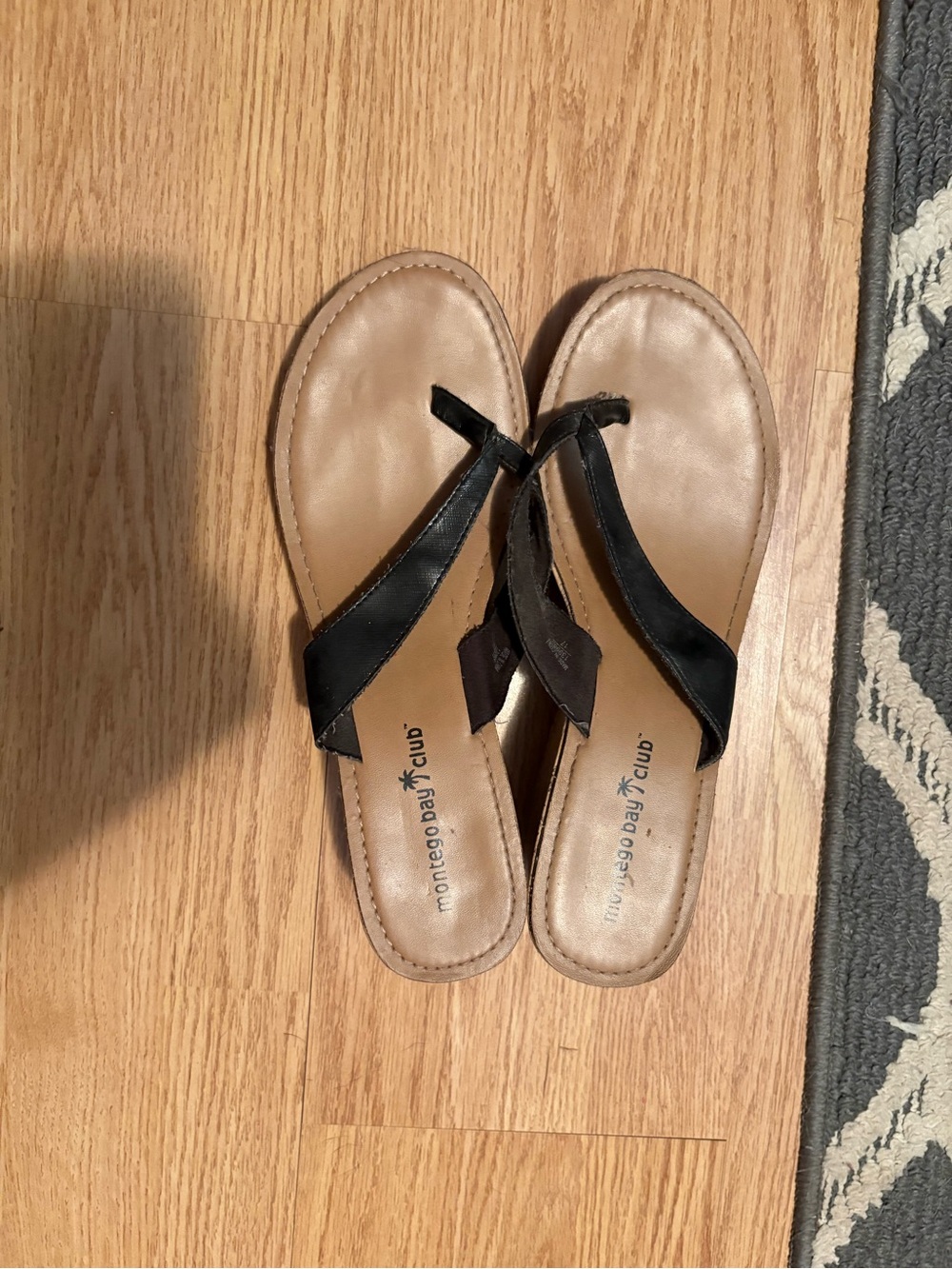 Montego Bay Club Black Sandals